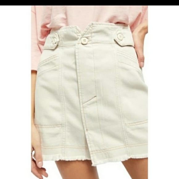 Free People utility high waist mini skirt - Picture 2 of 4